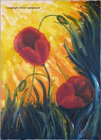Tulpen mit Blaettern