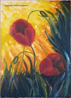 Tulpen mit Blaettern