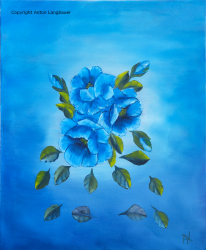 Blumen blau