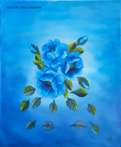 Blumen blau
